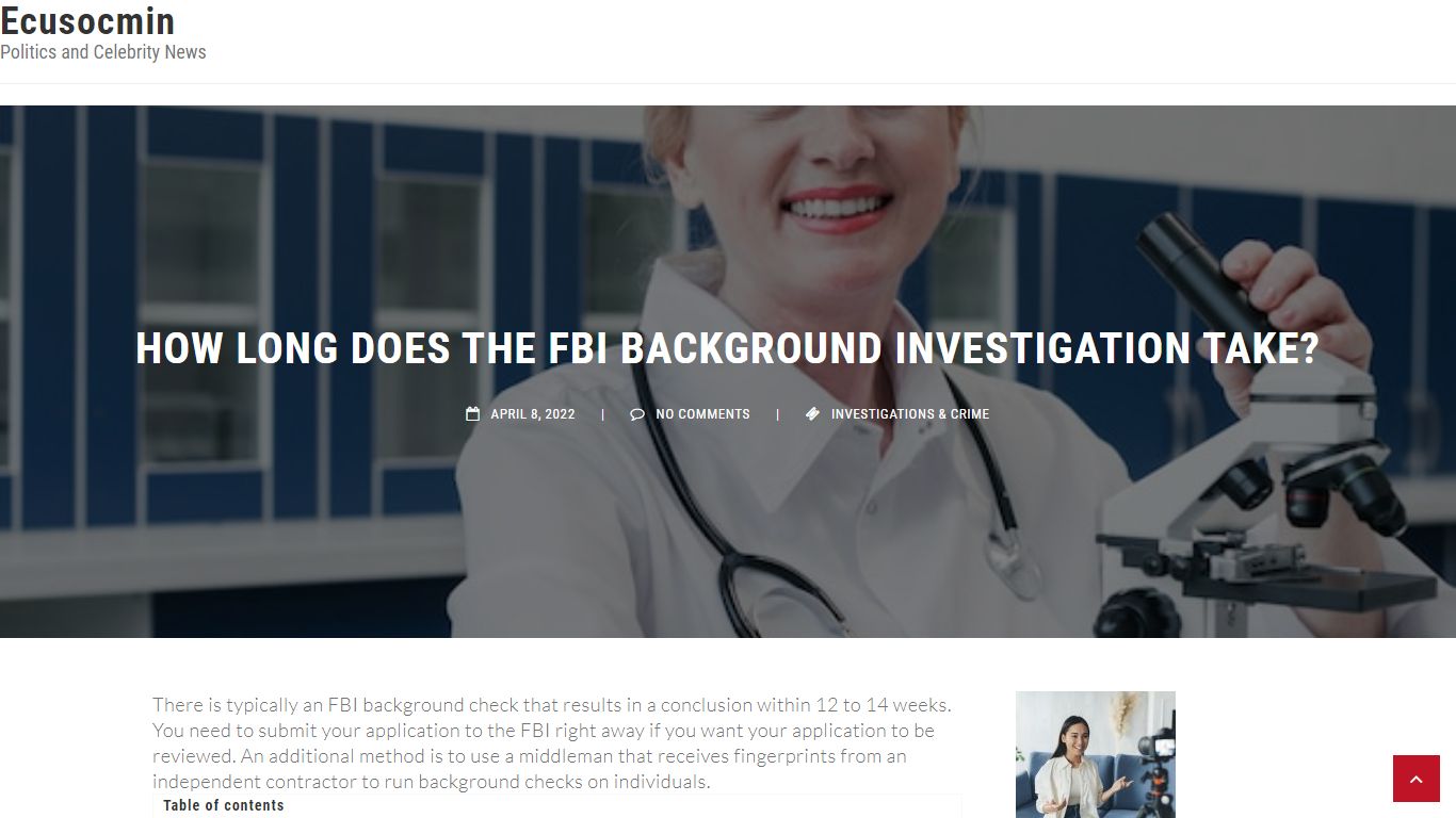 How Long Does The Fbi Background Investigation Take?